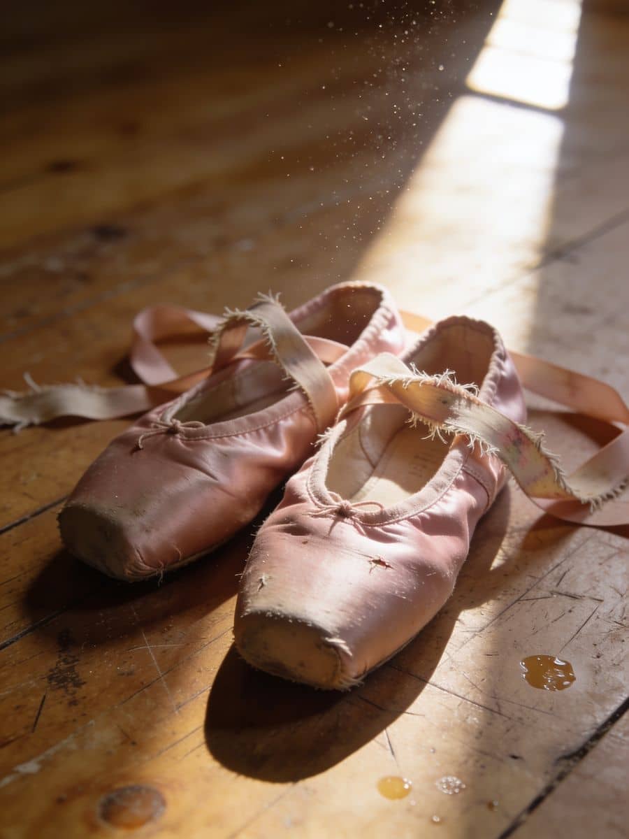 Satin, worn